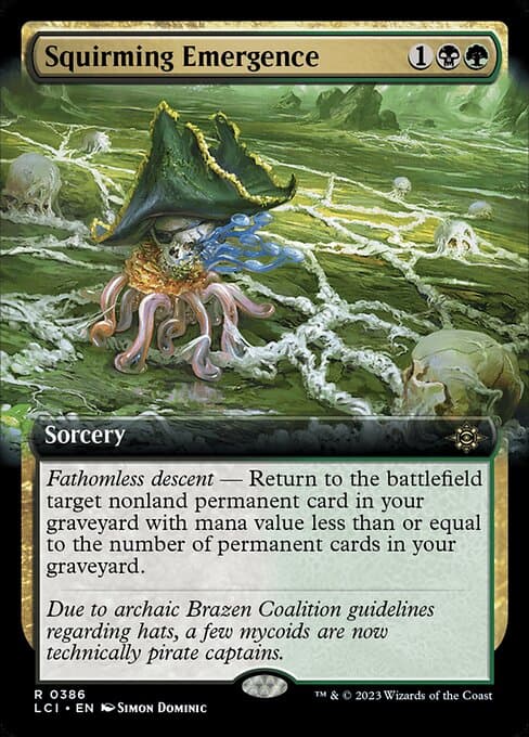Squirming Emergence from The Lost Caverns of Ixalan (Rare)