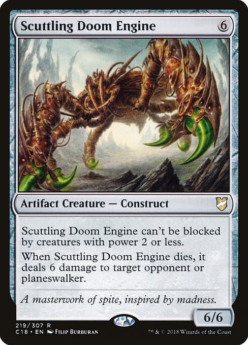 Scuttling Doom Engine from Commander 2018 (Rare)