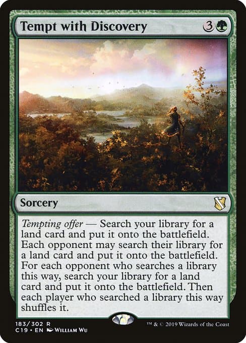 Tempt with Discovery from Commander 2019 (Rare)