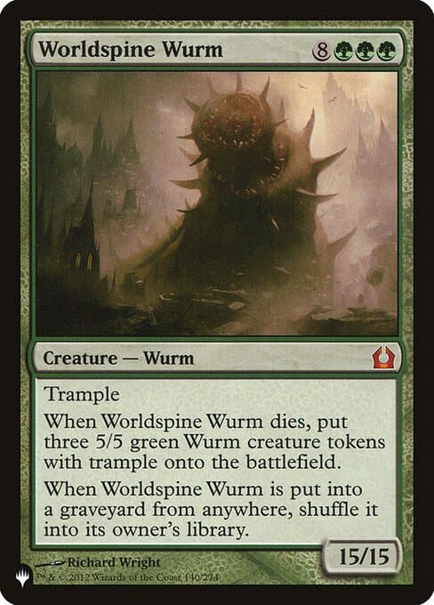 Worldspine Wurm from The List (Mythic)