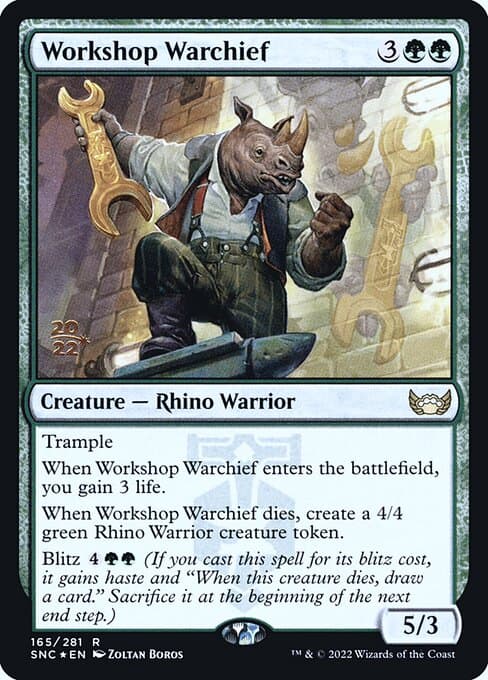 Workshop Warchief from Streets of New Capenna Promos (Rare)