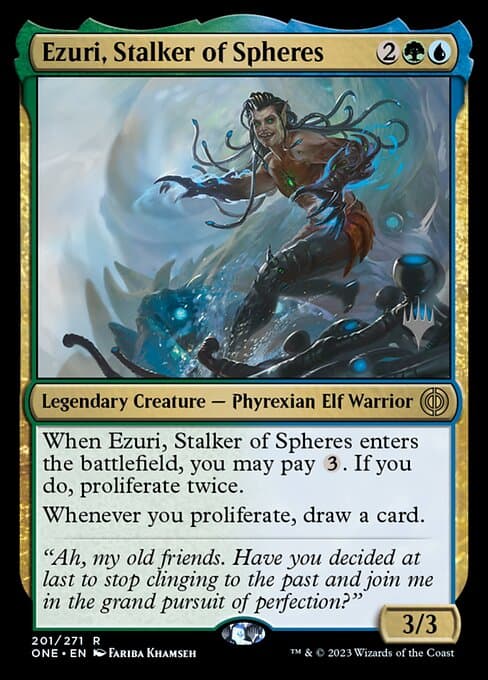 Ezuri, Stalker of Spheres from Phyrexia: All Will Be One Promos (Rare)