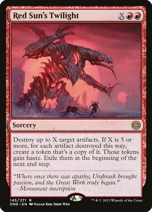 Red Sun's Twilight from Phyrexia: All Will Be One (Rare)