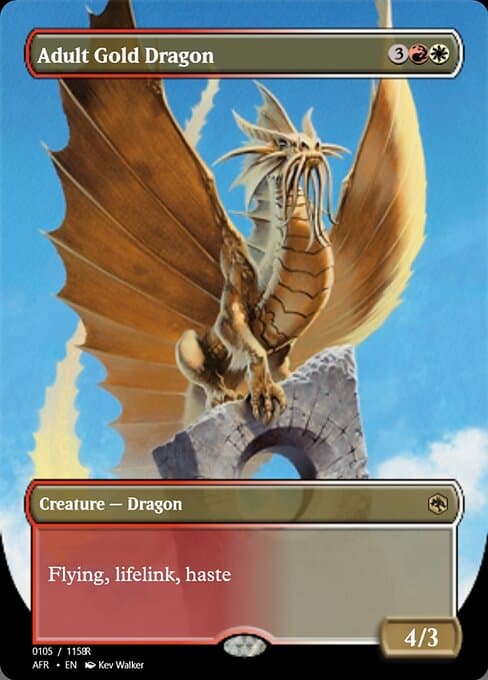 Adult Gold Dragon from Magic Online Promos (Rare)