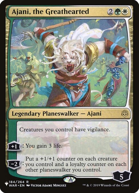 Ajani, the Greathearted from The List (Rare)