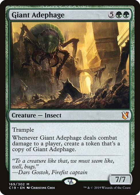Giant Adephage from Commander 2019 (Mythic)