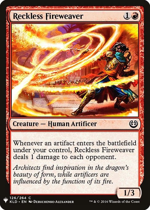Reckless Fireweaver from The List (Common)