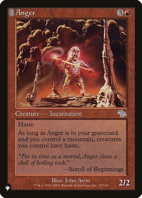 Anger from The List (Uncommon)