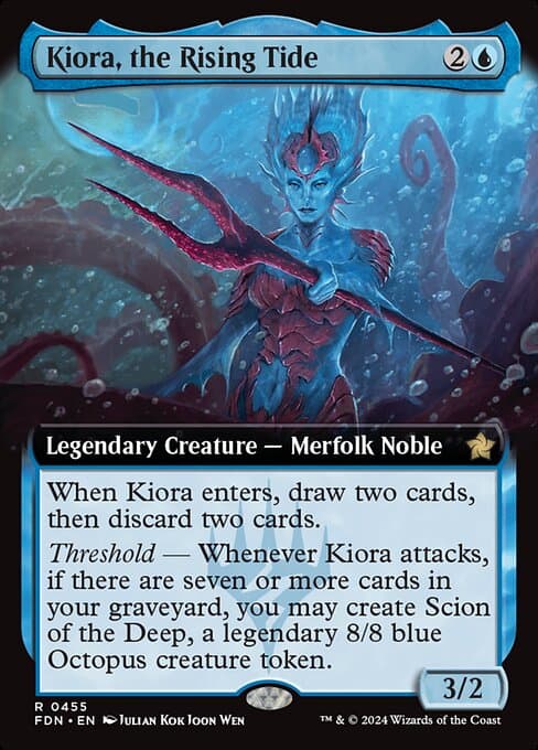 Kiora, the Rising Tide from Foundations (Rare)