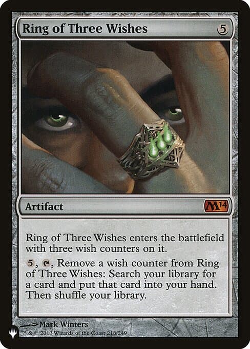 Ring of Three Wishes from The List (Mythic)
