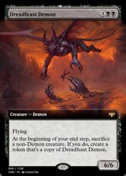 Dreadfeast Demon from Magic Online Promos (Rare)