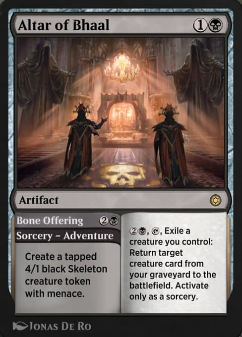 Altar of Bhaal // Bone Offering from Alchemy Horizons: Baldur's Gate (Rare)