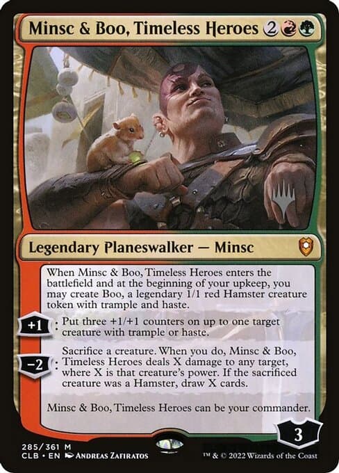 Minsc & Boo, Timeless Heroes from Battle for Baldur's Gate Promos (Mythic)