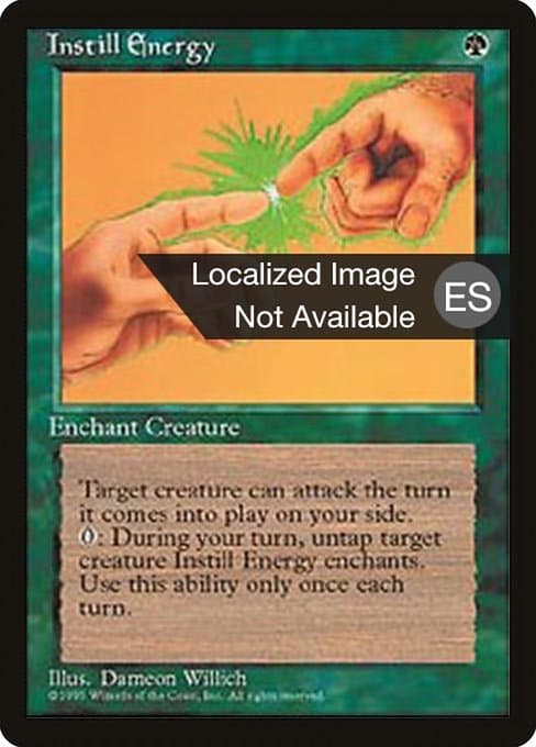Instill Energy from Fourth Edition Foreign Black Border (Uncommon)