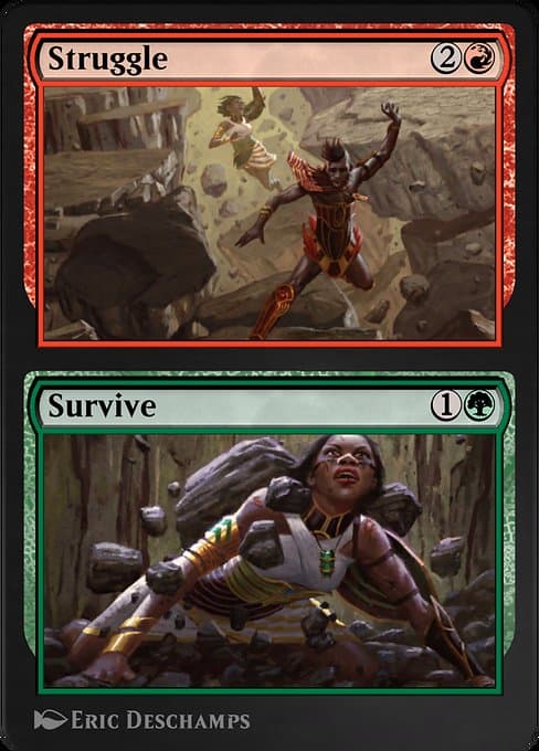 Struggle // Survive from Amonkhet Remastered (Uncommon)