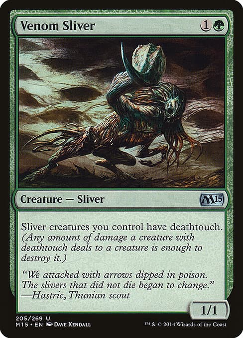 Venom Sliver from Magic 2015 (Uncommon)