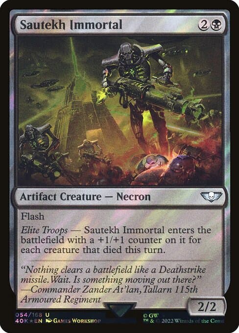 Sautekh Immortal from Warhammer 40,000 Commander (Uncommon)