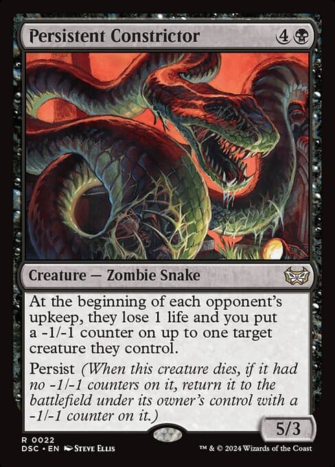 Persistent Constrictor from Duskmourn: House of Horror Commander (Rare)