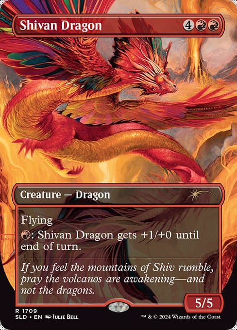 Shivan Dragon from Secret Lair Drop (Rare)