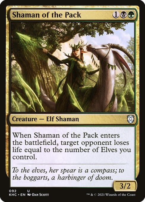 Shaman of the Pack from Kaldheim Commander (Uncommon)