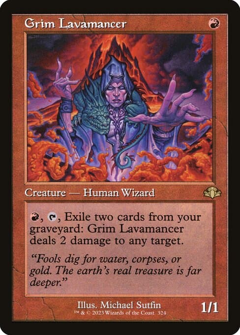 Grim Lavamancer from Dominaria Remastered (Rare)