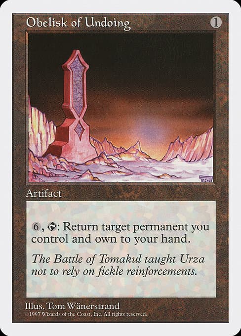 Obelisk of Undoing from Fifth Edition (Rare)