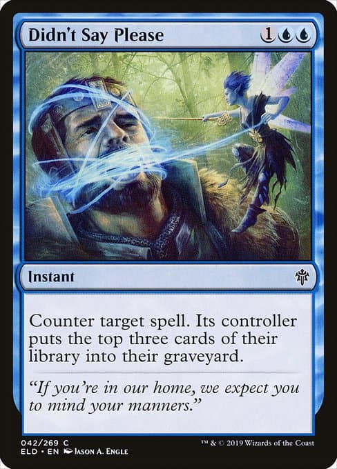Didn't Say Please from Throne of Eldraine (Common)