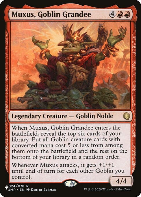 Muxus, Goblin Grandee from The List (Rare)