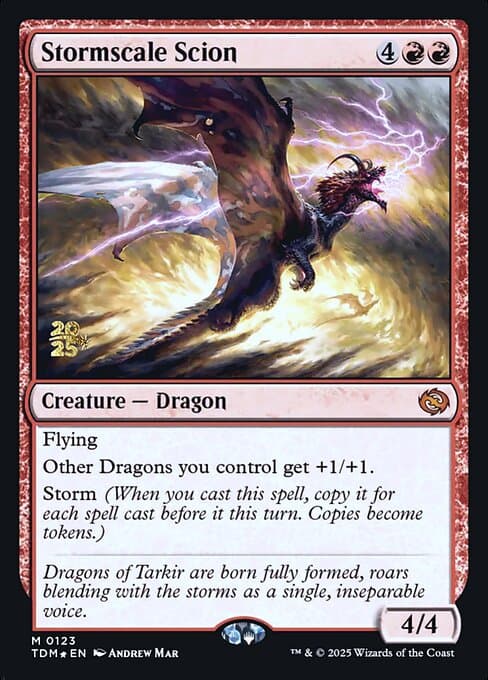 Stormscale Scion from Tarkir: Dragonstorm Promos (Mythic)