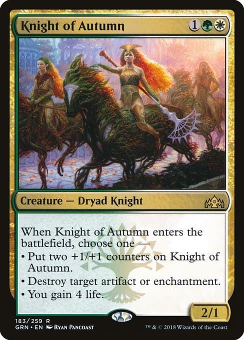 Knight of Autumn from Guilds of Ravnica (Rare)