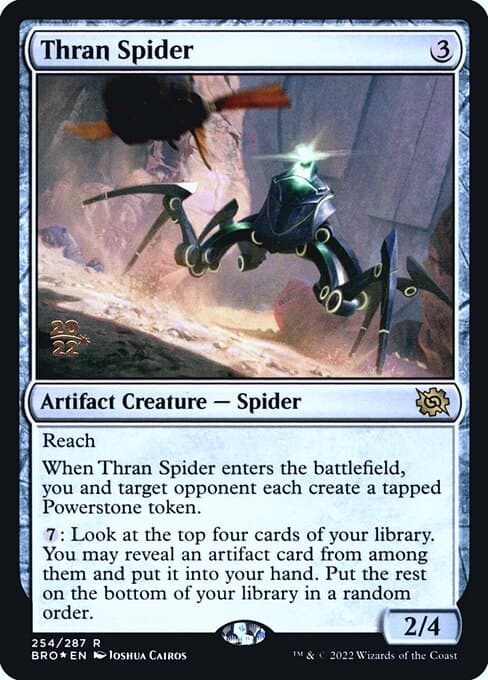 Thran Spider from The Brothers' War Promos (Rare)