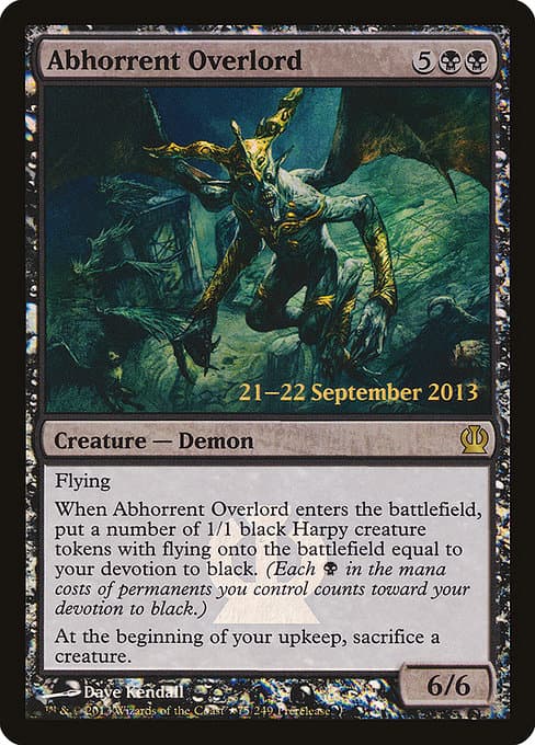 Abhorrent Overlord from Theros Promos (Rare)