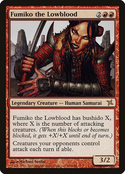 Fumiko the Lowblood from Betrayers of Kamigawa (Rare)