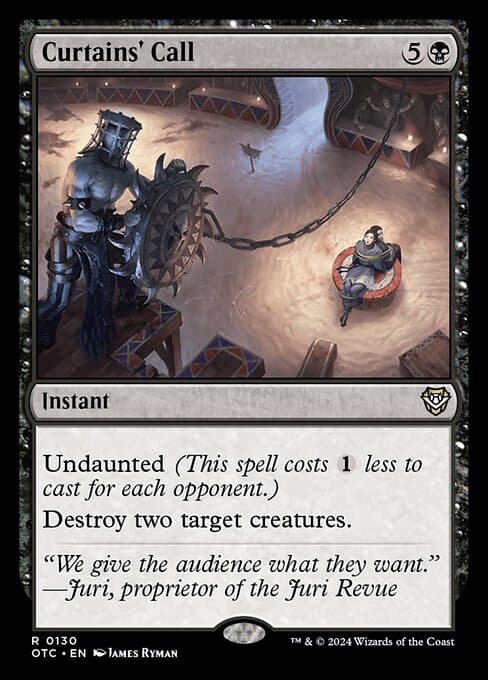 Curtains' Call from Outlaws of Thunder Junction Commander (Rare)