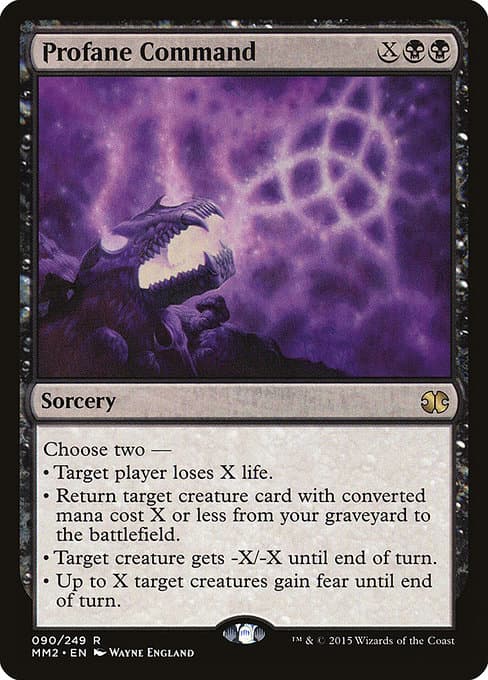 Profane Command from Modern Masters 2015 (Rare)