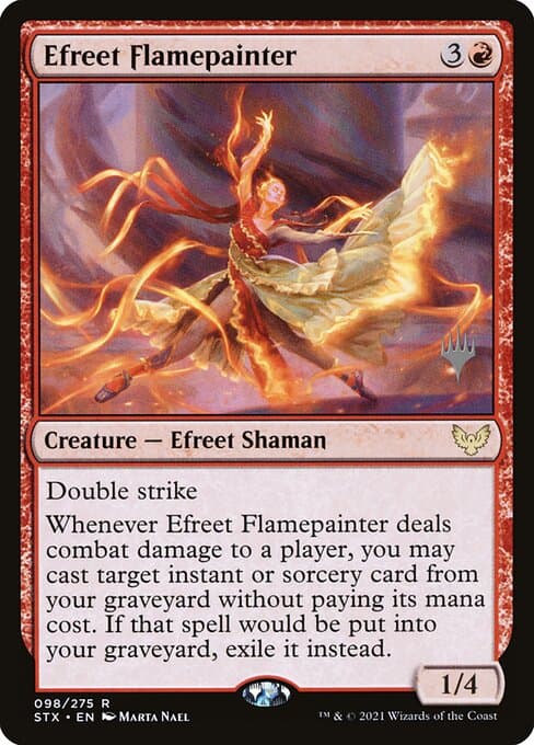 Efreet Flamepainter from Strixhaven: School of Mages Promos (Rare)