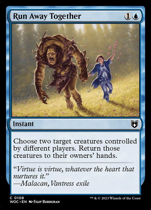 Run Away Together from Wilds of Eldraine Commander (Common)