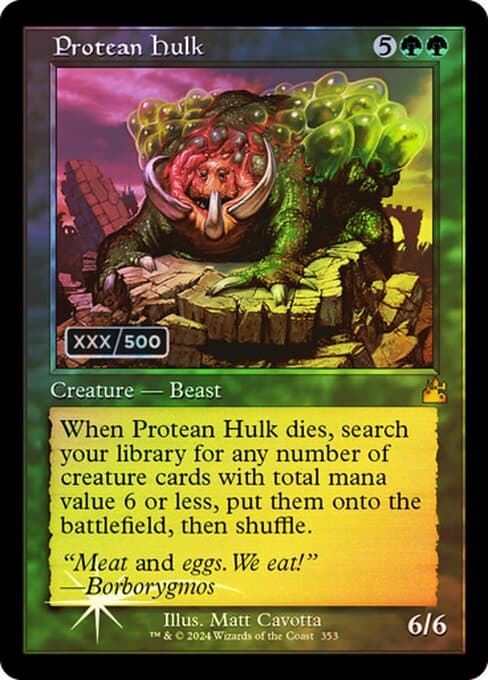 Protean Hulk from Ravnica Remastered (Mythic)
