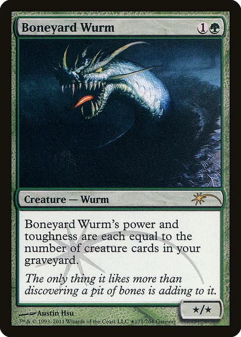 Boneyard Wurm from Wizards Play Network 2011 (Rare)