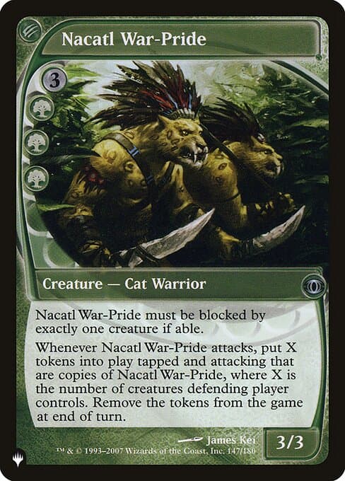 Nacatl War-Pride from The List (Uncommon)