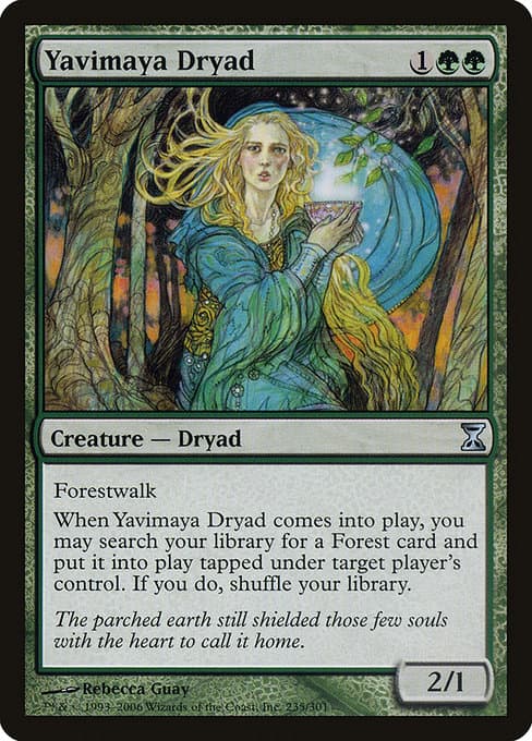 Yavimaya Dryad from Time Spiral (Uncommon)