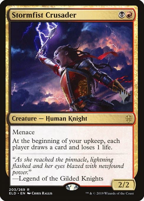 Stormfist Crusader from Throne of Eldraine Promos (Rare)