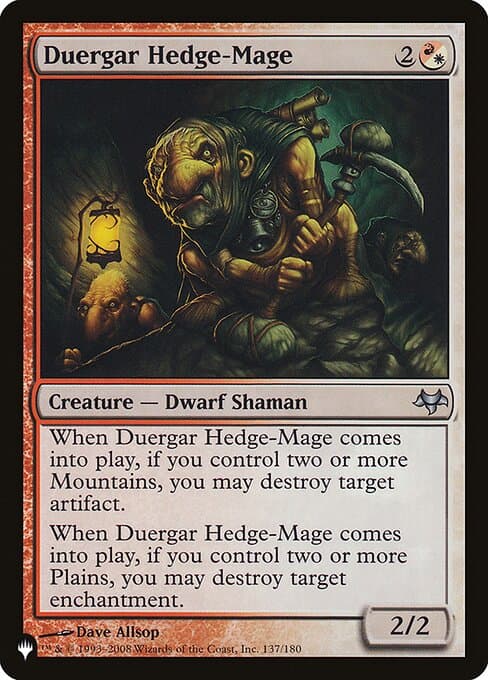 Duergar Hedge-Mage from The List (Uncommon)
