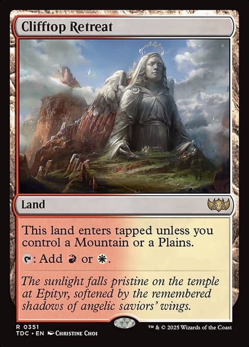 Clifftop Retreat from Tarkir: Dragonstorm Commander (Rare)