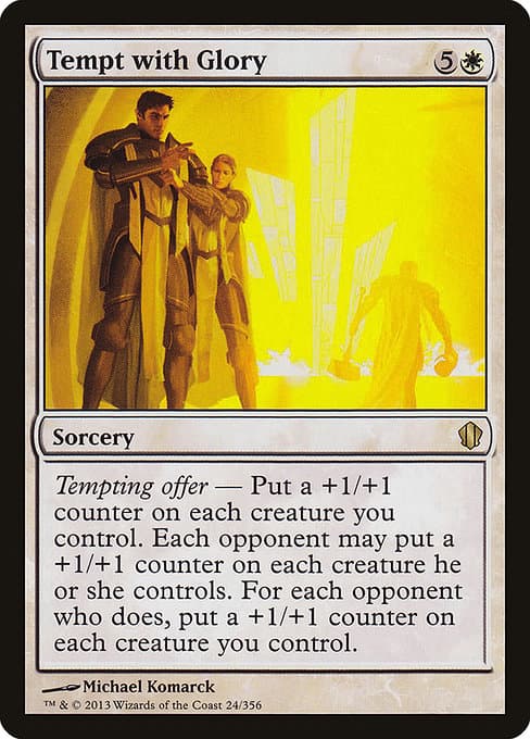 Tempt with Glory from Commander 2013 (Rare)