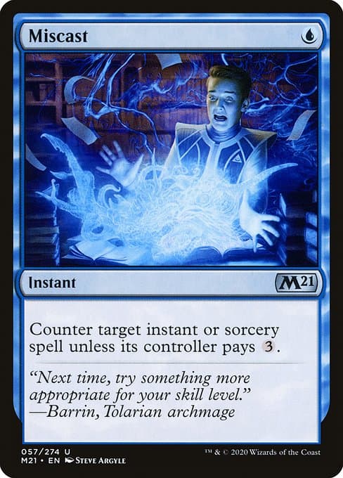 Miscast from Core Set 2021 (Uncommon)