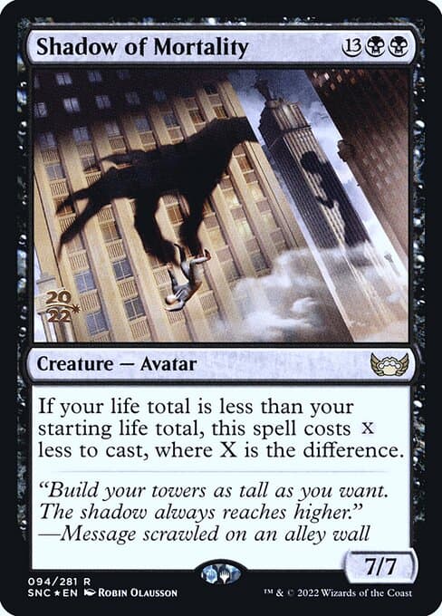 Shadow of Mortality from Streets of New Capenna Promos (Rare)