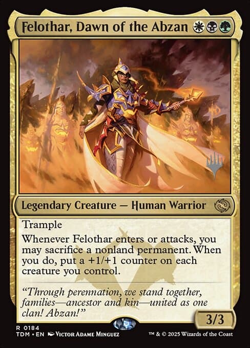 Felothar, Dawn of the Abzan from Tarkir: Dragonstorm Promos (Rare)