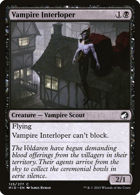 Vampire Interloper from Innistrad: Midnight Hunt (Common)