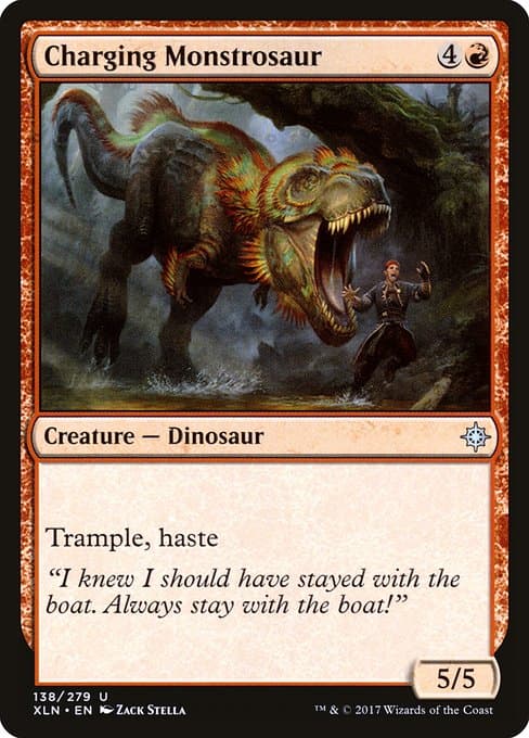 Charging Monstrosaur from Ixalan (Uncommon)
